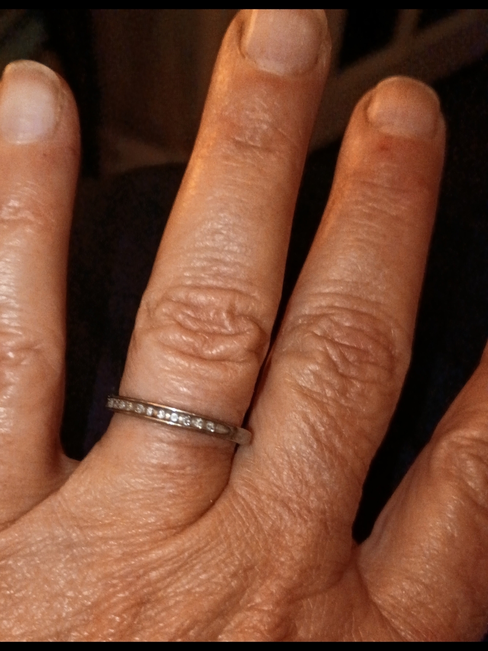 Slim Platinaire Diamond Band Ring